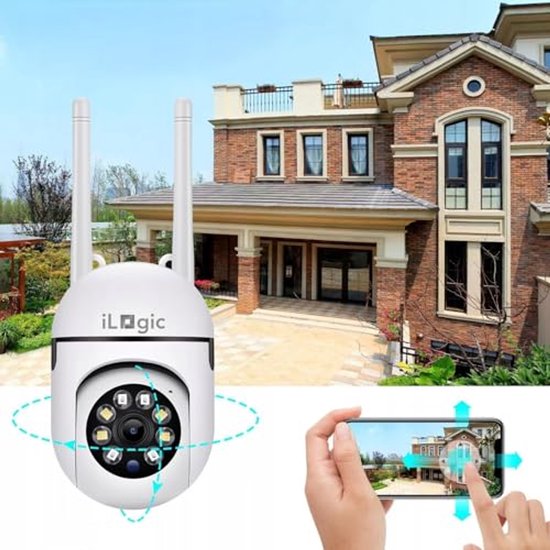 WLAN IP-camera 3MPx met Full HD, 8X zoom, bewegingsdetectie en IR nachtzicht van Merkloos — afbeelding 4