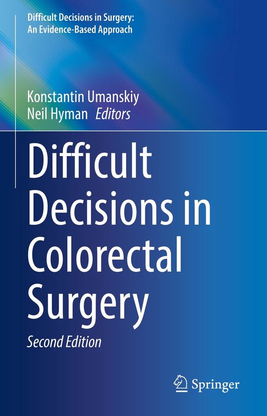 Medicine (R0) - Difficult Decisions in Colorectal Surgery - cover