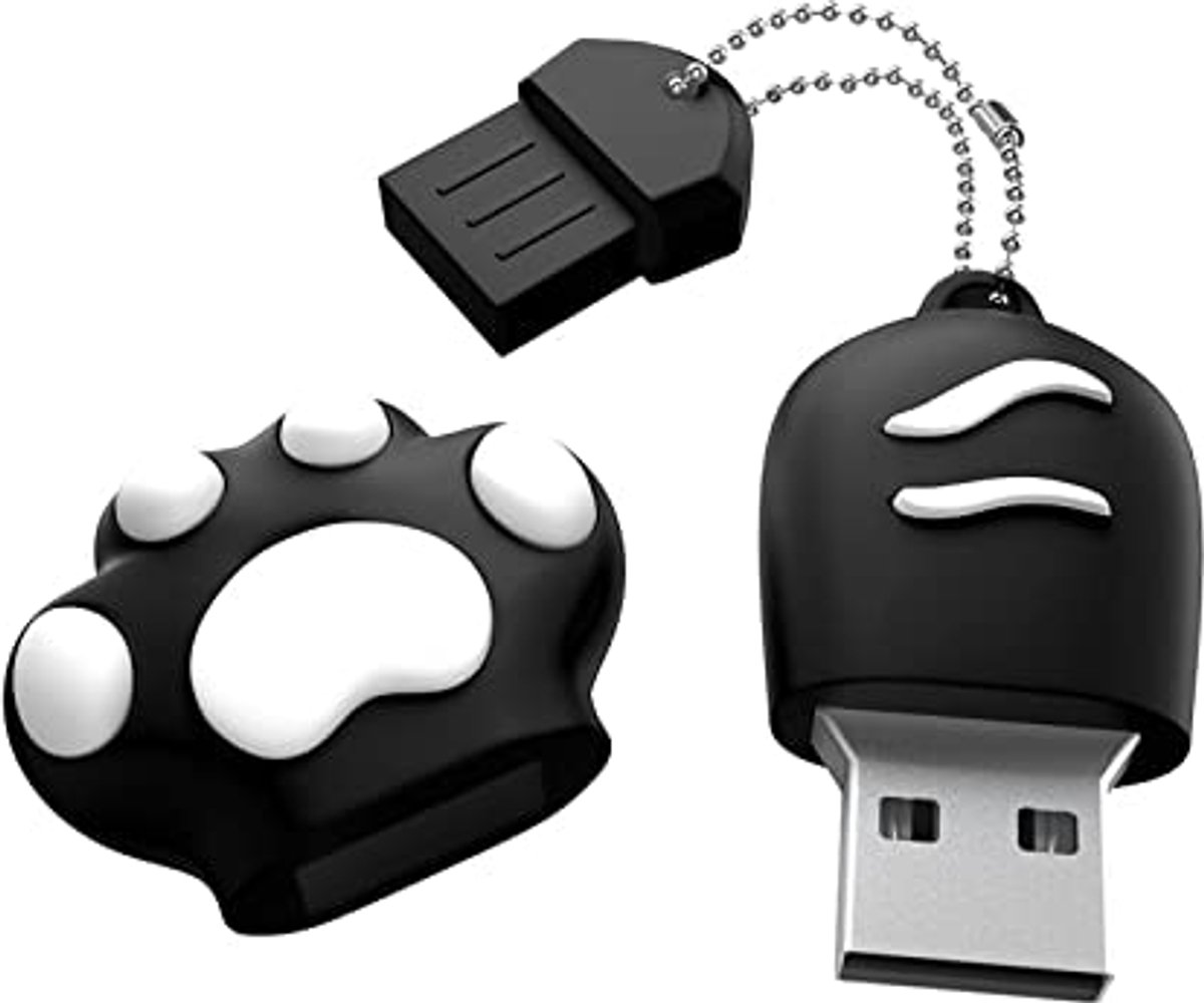 Mini USB-Stick 64 GB met Creatief Ontwerp - Hoge Capaciteit - Zwart