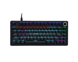 EPOMAKER x AULA F75 - Zwart - Mechanisch Toetsenbord - Wired - RGB - 75% - QWERTY - Gaming Keyboard - Red Switch