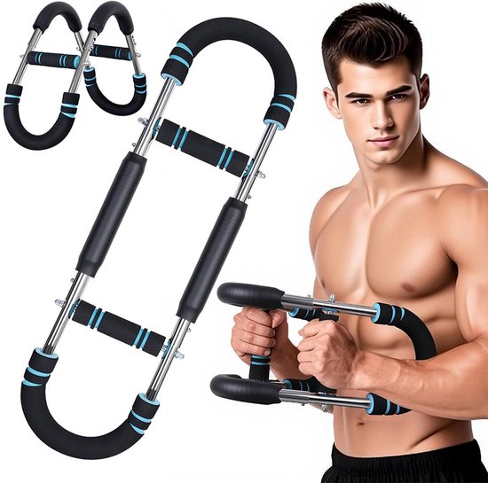 Arm Trainer Weerstand - 30-50KG Verstelbaar - Draagbaar Opvouwbaar - Volledig Lichaam Workout - Thuis Fitness Apparaat