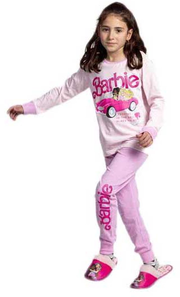 Barbie Pyjama Meisjes 100% Katoen Roze