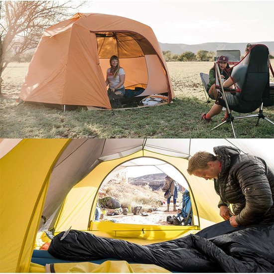 "Slaapzak - 220 x 80 cm - 1 kg slaapzak voor volwassenen - 2-in-1 functionele dekenslaapzak - warm en ademend voor zomer - herfst en lente. Klein pakformaat - ultralicht voor kamperen en reizen (800 g). " — afbeelding 3