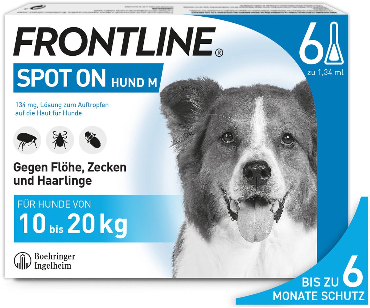 Frontline Spot On hond M (10-20 kg) - 2 x 6 pip.