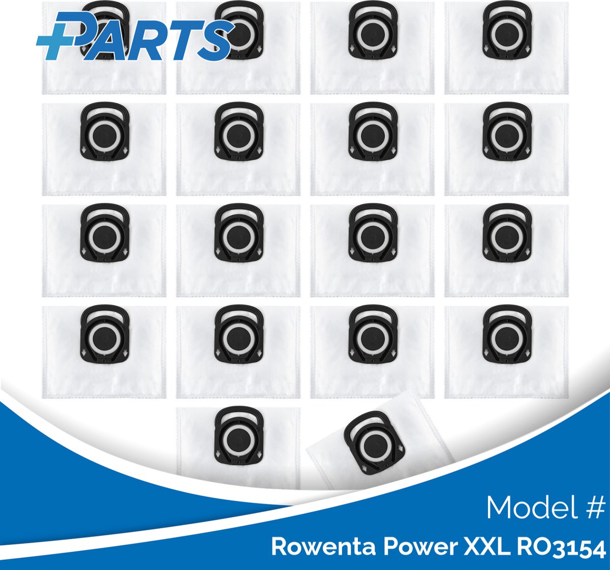Plus.Parts Rowenta Power XXL RO3154 Stofzakken (18 Stuks, Plus.Parts® alternatief voor ZR200540) Overig