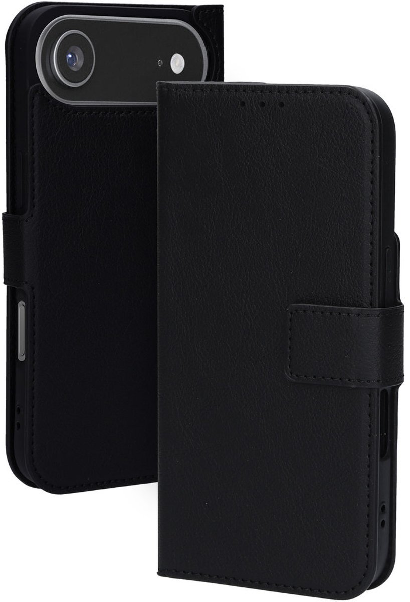 Mobiparts hoesje geschikt voor Apple iPhone Air - Wallet/Boekhoesje - Eco Leer - Magneet Sluiting - Opberg vakken - Zwart