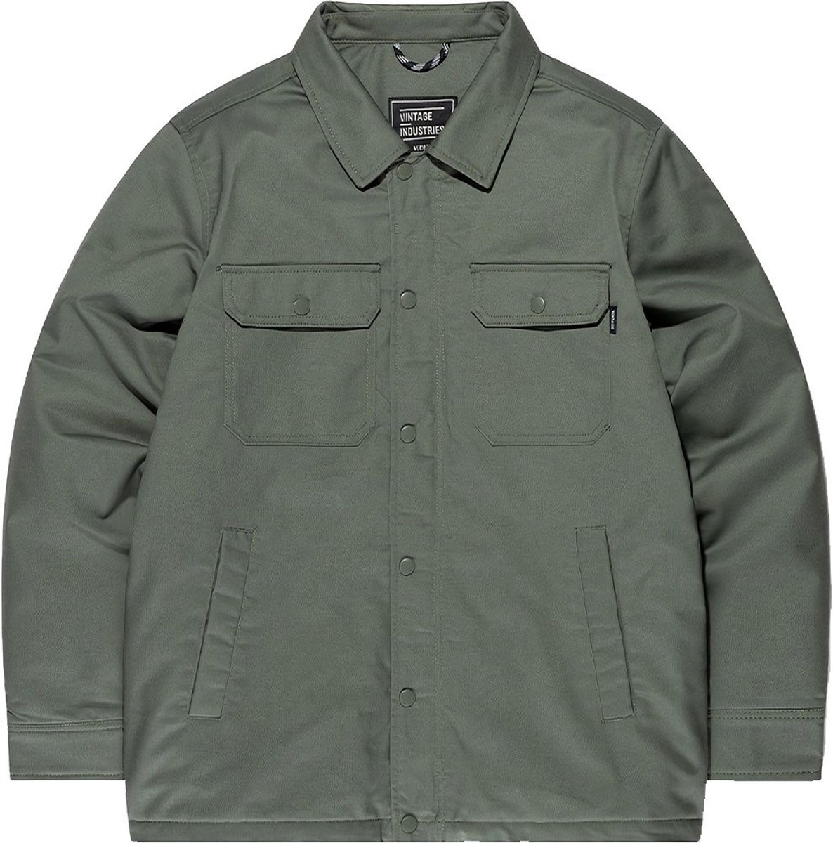 Vintage Industries Tussenjas Hendrix Shirt Jacket 3552 Olijf