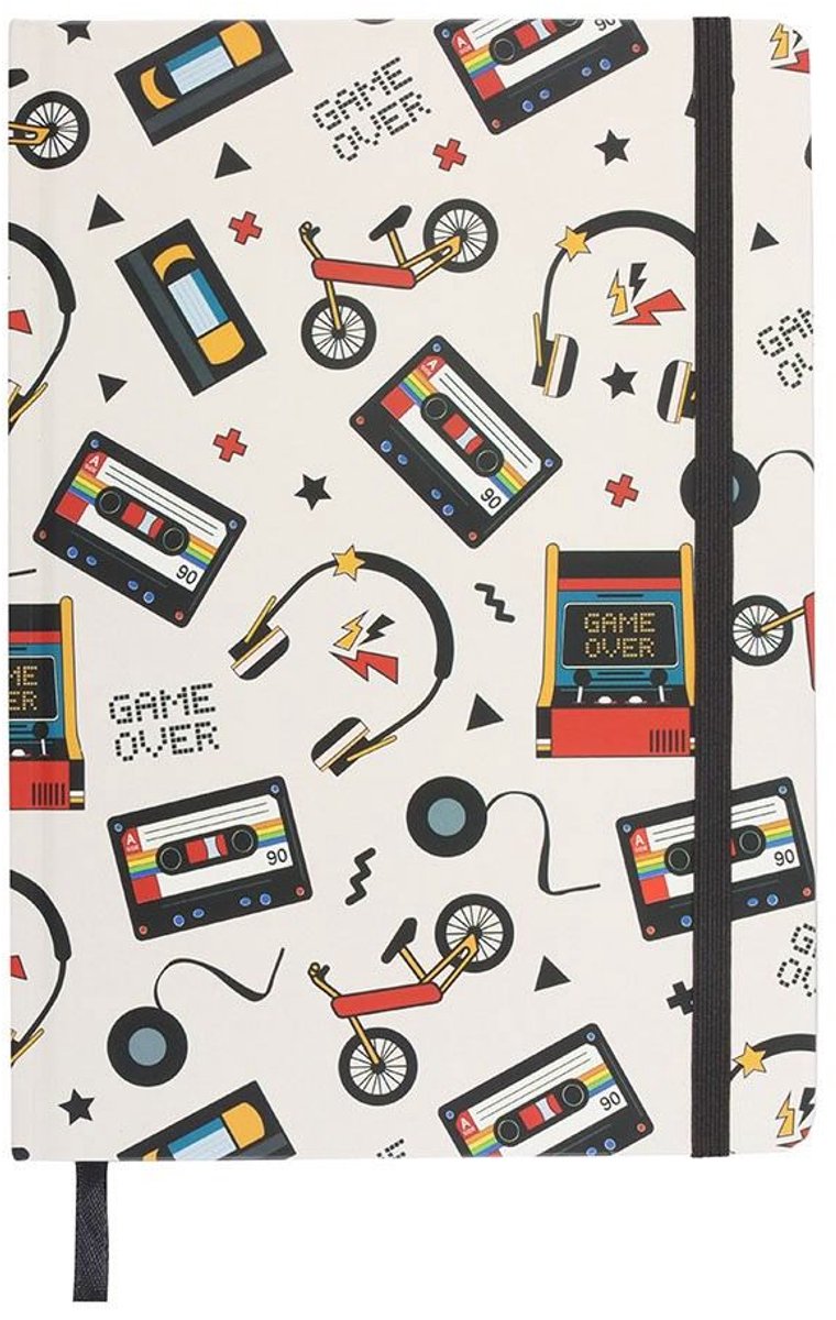 Something Different - Retro 80s Print A5 Notitieboek - Multicolours