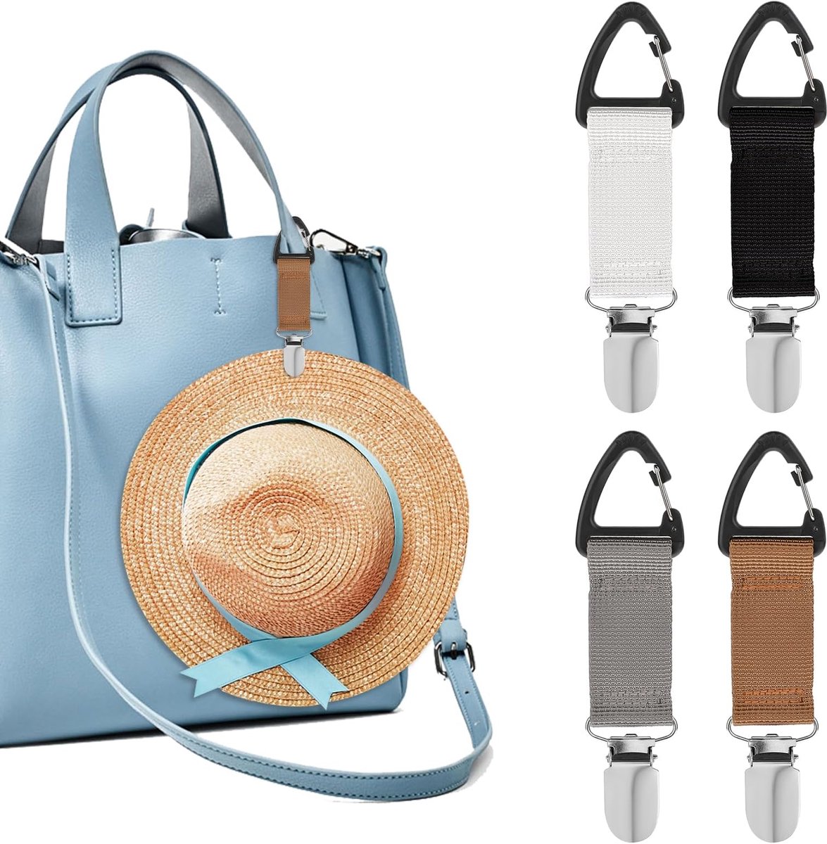 Hoedhouder voor op tas - handsfree tasaccessoire - draagbare