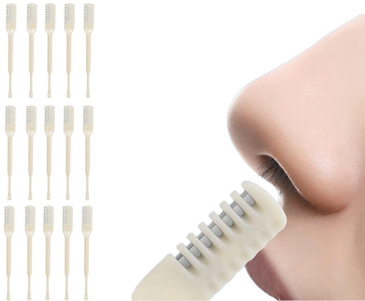 Neushaartrimmer - 15 stuks - 8,3x1cm - 360 graden draaibare neushaartrimmer - Draagbare handmatige neushaartrimmer - Unisex neushaartrimmer - Handmatige veiligheidsreiniging - Geïntegreerde neushaartrimmer