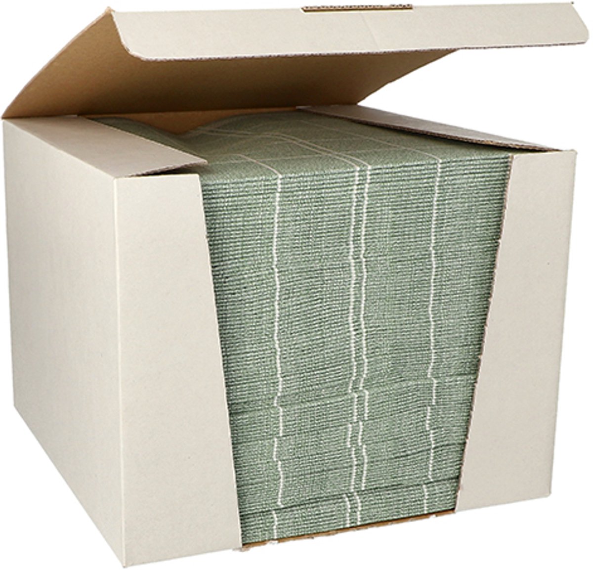 1x 100 Servetten ROYAL Collection 1/4 vouw 40 cm x 40 cm donkergroen Kitchen Craft
