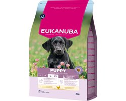 Eukanuba Hondenvoer Droog Life Care Dog Puppy Large Kip - 3 x 3 kg - Voordeelverpakking