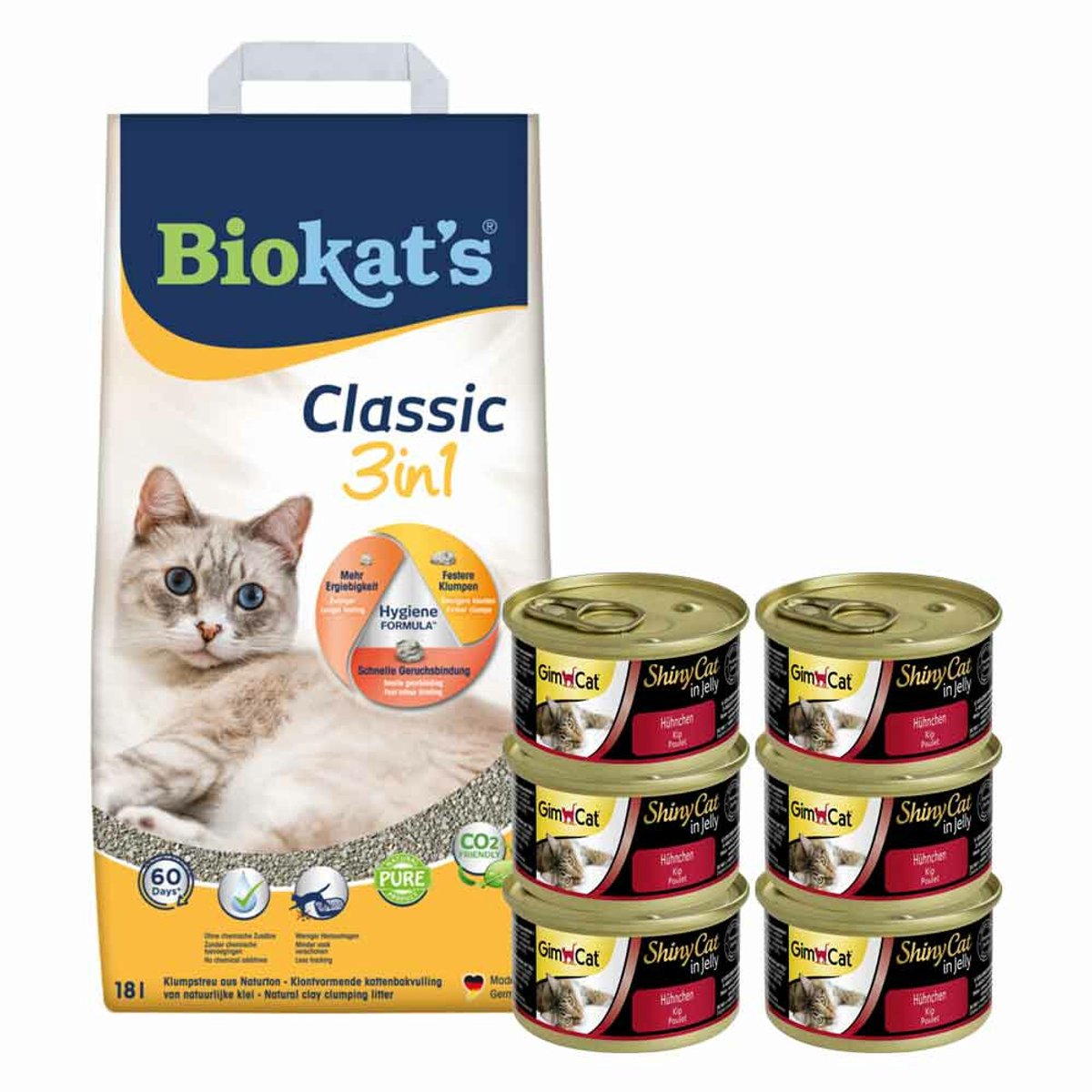 Biokat's Classic&GimCat ShinyCat in Jelly Kip Pakket