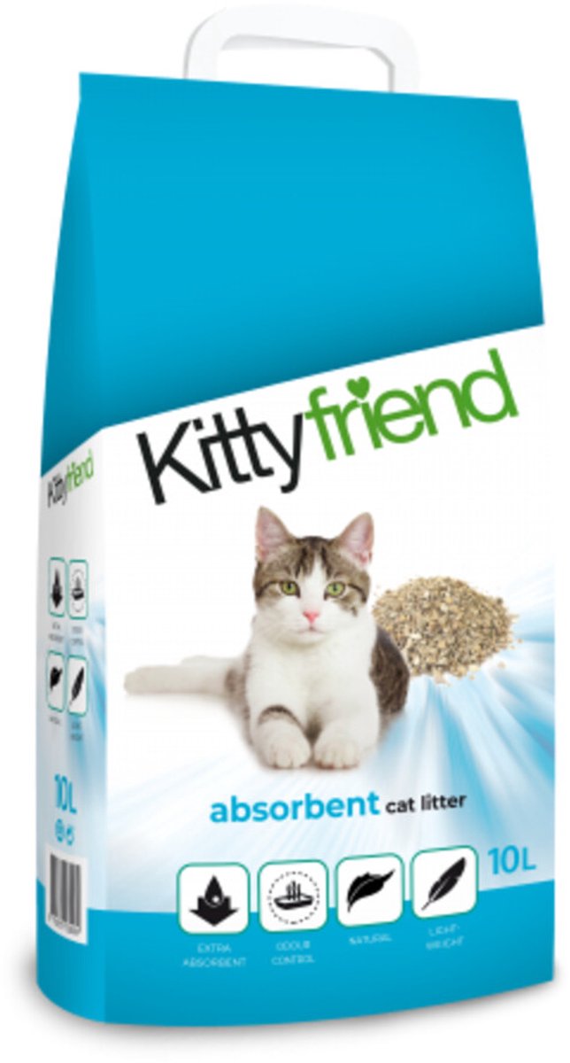 Kitty Friend Kattenbakvulling Absorbent 10 liter