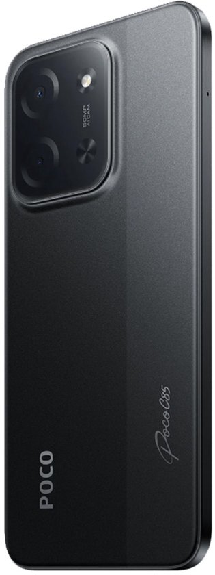 XIAOMI POCO C85 - Smartphone da 8+256GB, schermo Dot Drop da 6,9, processore Helio G81-Ultra, Camera da 50 MP, 33W HyperCharge, Caricatore non incluso, Nero