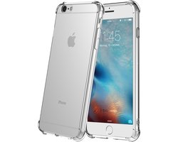 Smartphonica Telefoonhoesje Geschikt voor iPhone 6/6s transparant hoesje flexibel met stootrand geschikt voor iPhone 6/6s