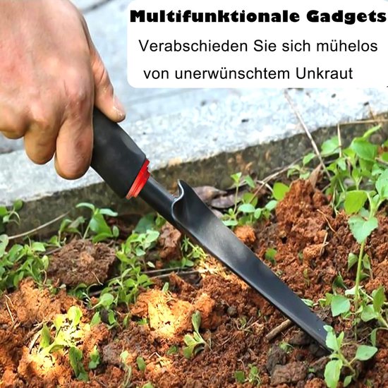 Weeder - Handmatige Weeder - Tuingereedschap - Verticale Weeder, Tuinwieder, Ergonomisch handvat, Geschikt voor tuin en erf Wieden, Onkruid en mos verwijderen, Zwart, 34,5x5cm van Merkloos	 — afbeelding 3
