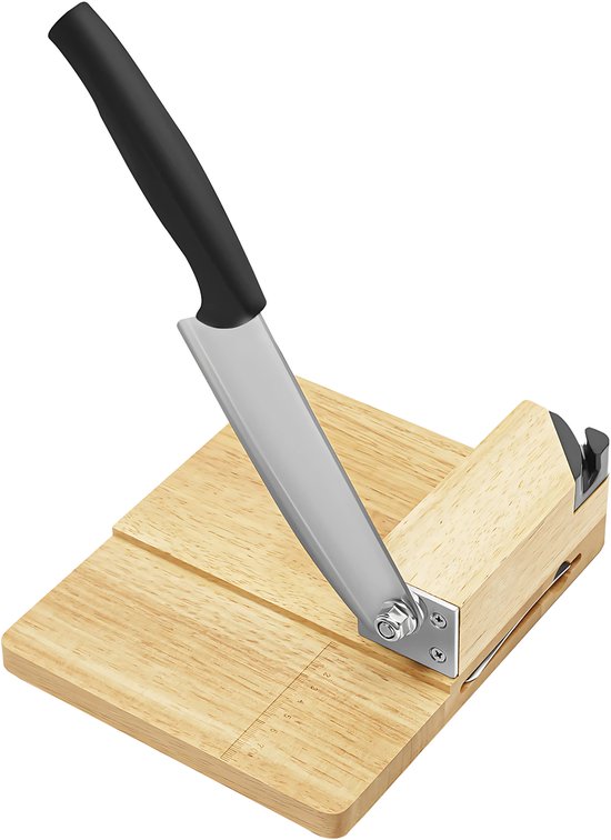 Trancheuse à viande manuelle - Pour viande congelée, bœuf gras et viande en rouleau - Pour les familles - Acier inoxydable