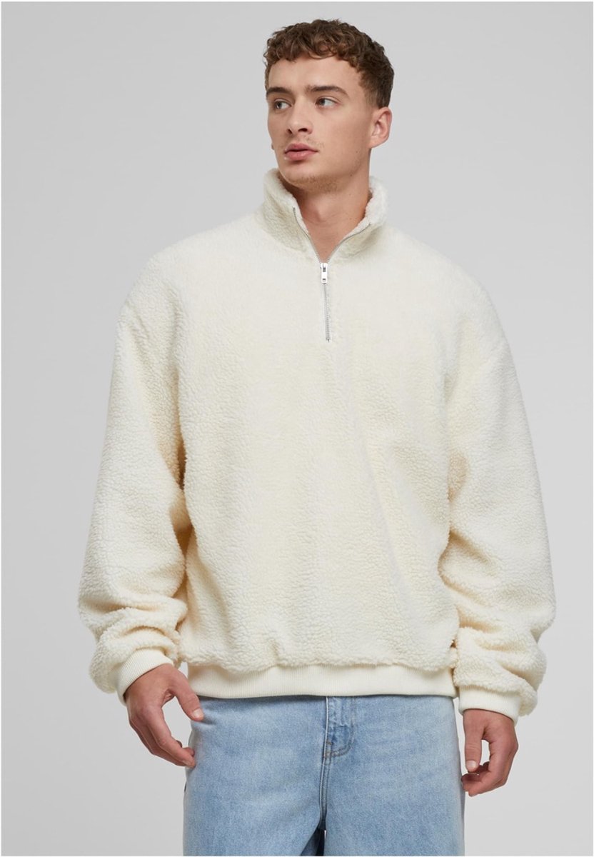 Urban Classics Oversized Teddy Troyer Sweater/trui S Creme
