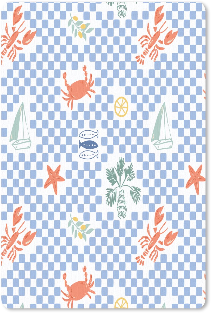 Muismat 18x27 cm - Mousepad Zee - Sfeer - Zeilboot - Blauw - Muismatten