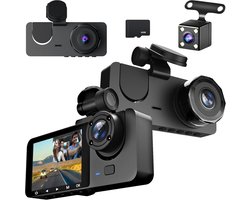 Dashcam voor auto voor en achter – Dual dashcam – Voor- en achtercamera – Autocamera – Full HD dashcam – Dashcam met nachtzicht – Dashcam met bewegingssensor – Groothoeklens – Parkeermodus – Loop recording – Dashcam met SD-kaart