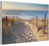 Panneau mural acoustique 60x40 cm - Peinture en Feutre Plage - Mer - Pays- Nederland - Dunes - Soleil - Panneaux acoustiques - Décoration murale insonorisante - Isolation phonique salon - Décoration murale panneaux sonores