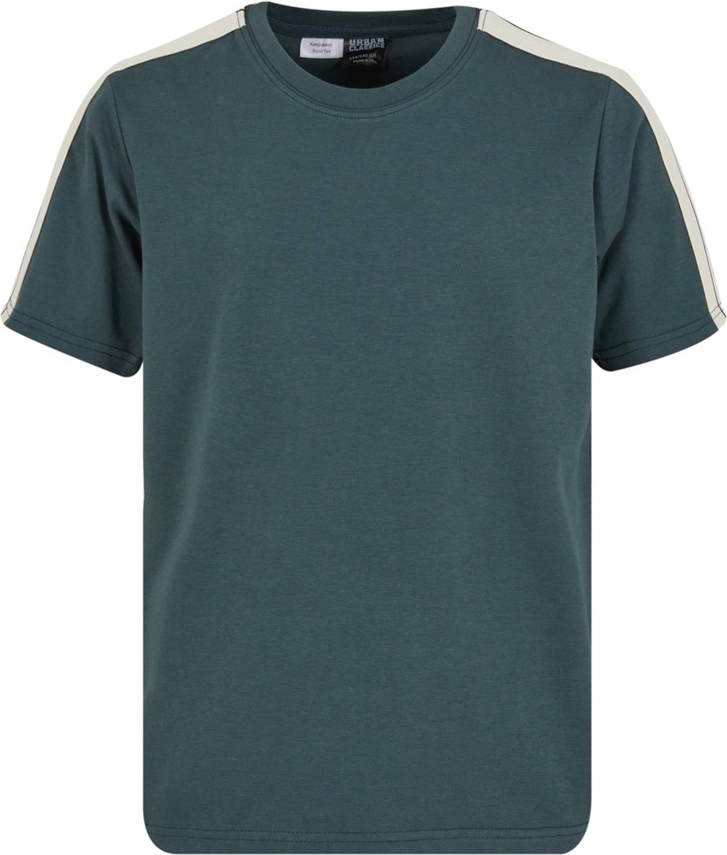 Urban Classics Tennis Core Kinder T-shirt Kids 122/128 Donkergroen