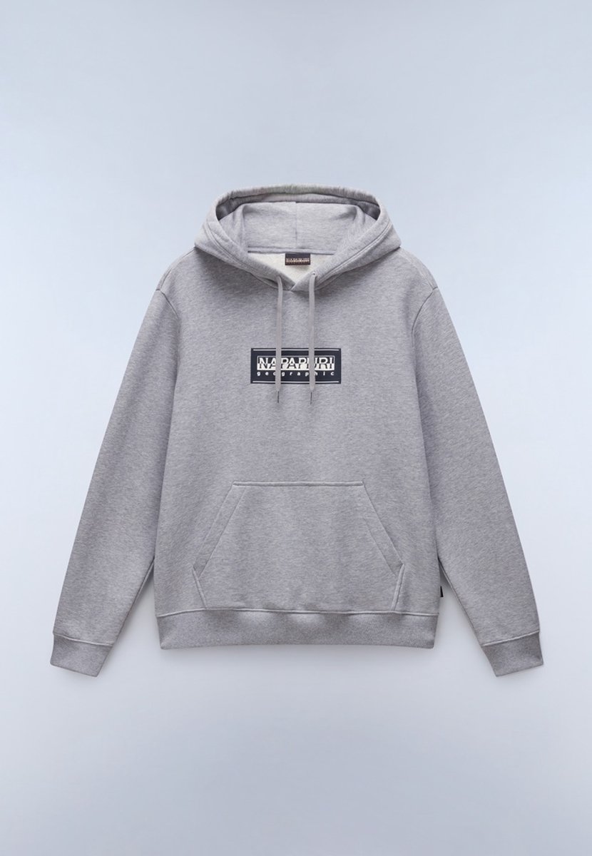 Napapijri Grijze Katoenen Trui Voor Een Relaxed Fit Grijs