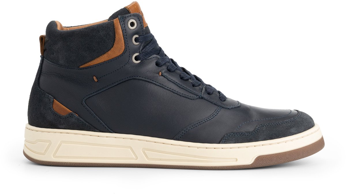 Travelin' Durham Heren - Hoge sneakers - Leer - Navy