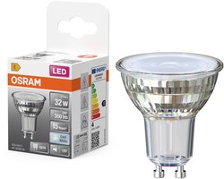 OSRAM LED Spot Star PAR16 reflector, 4000 K neutraal wit, 3,1 W, GU10, 120°, 350 lm, helder, voor spotverlichting, terreinverlichting, 15.000 uur