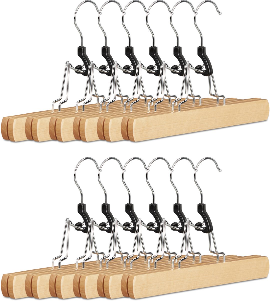 36x broekhanger - kledinghanger broeken - broekklem - vilt