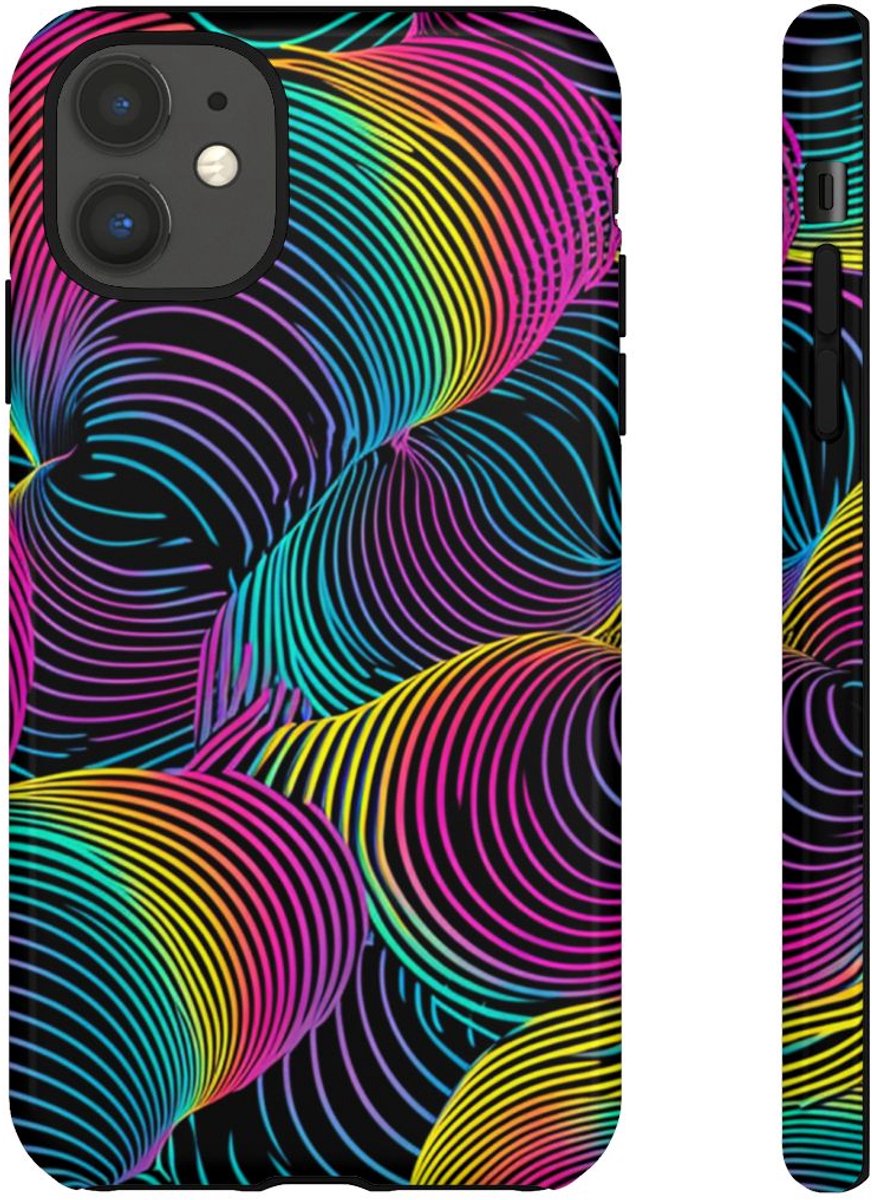 Kleurrijk Psychedelisch Optisch Patroon – Telefoonhoesje Geschikt voor iPhone 11