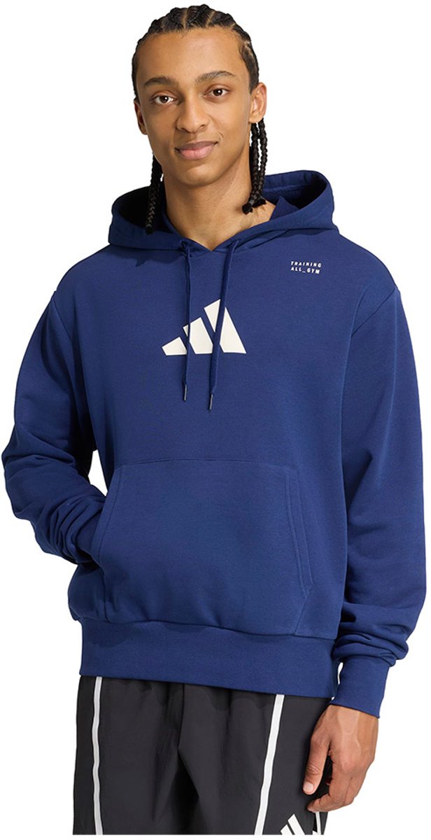 Adidas Category Training Graphic Hoodie Man Vrouw Blauw