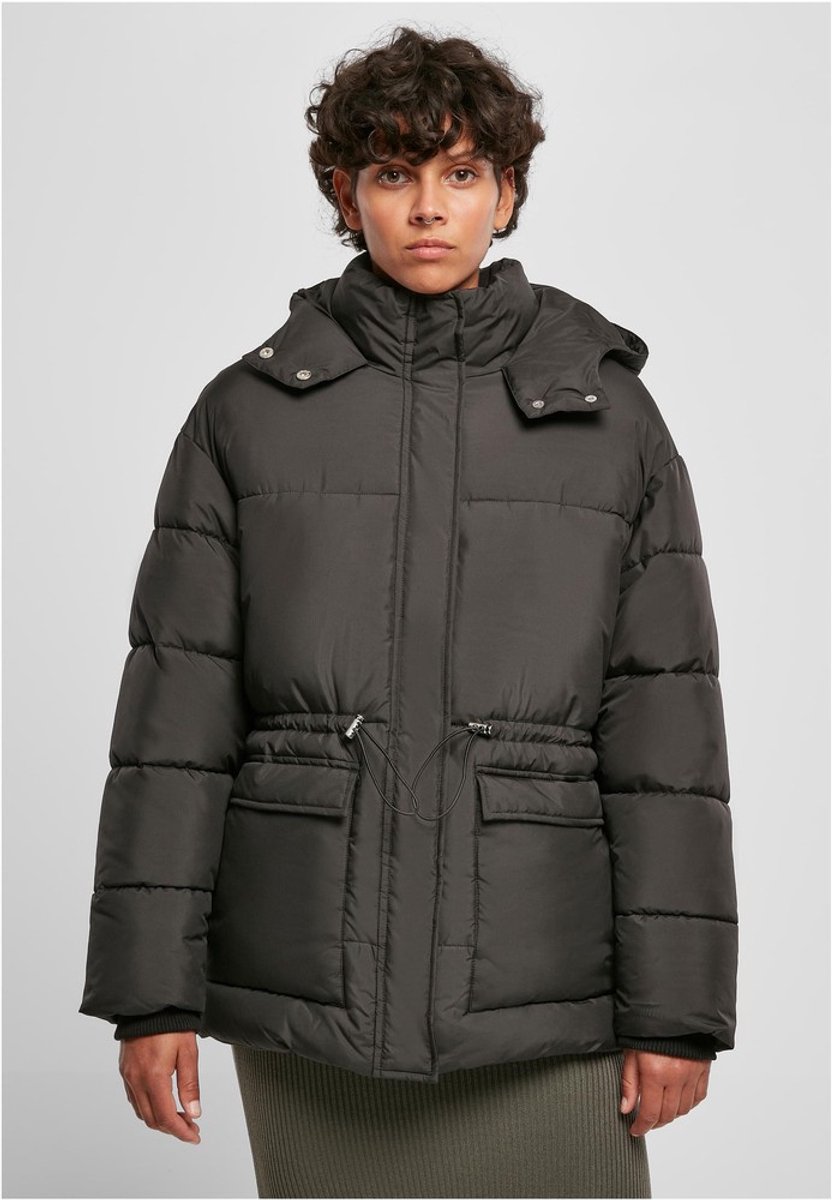 Urban Classics Waisted Gewatteerd jack XL Zwart