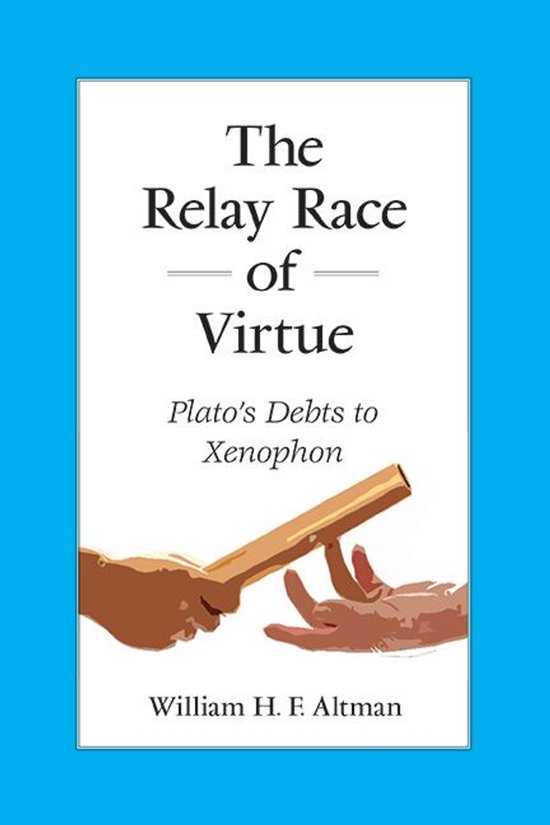 Boekomslag getiteld 'The Relay Race of Virtue' met een illustratie van handen die een estafettestokje overhandigen.