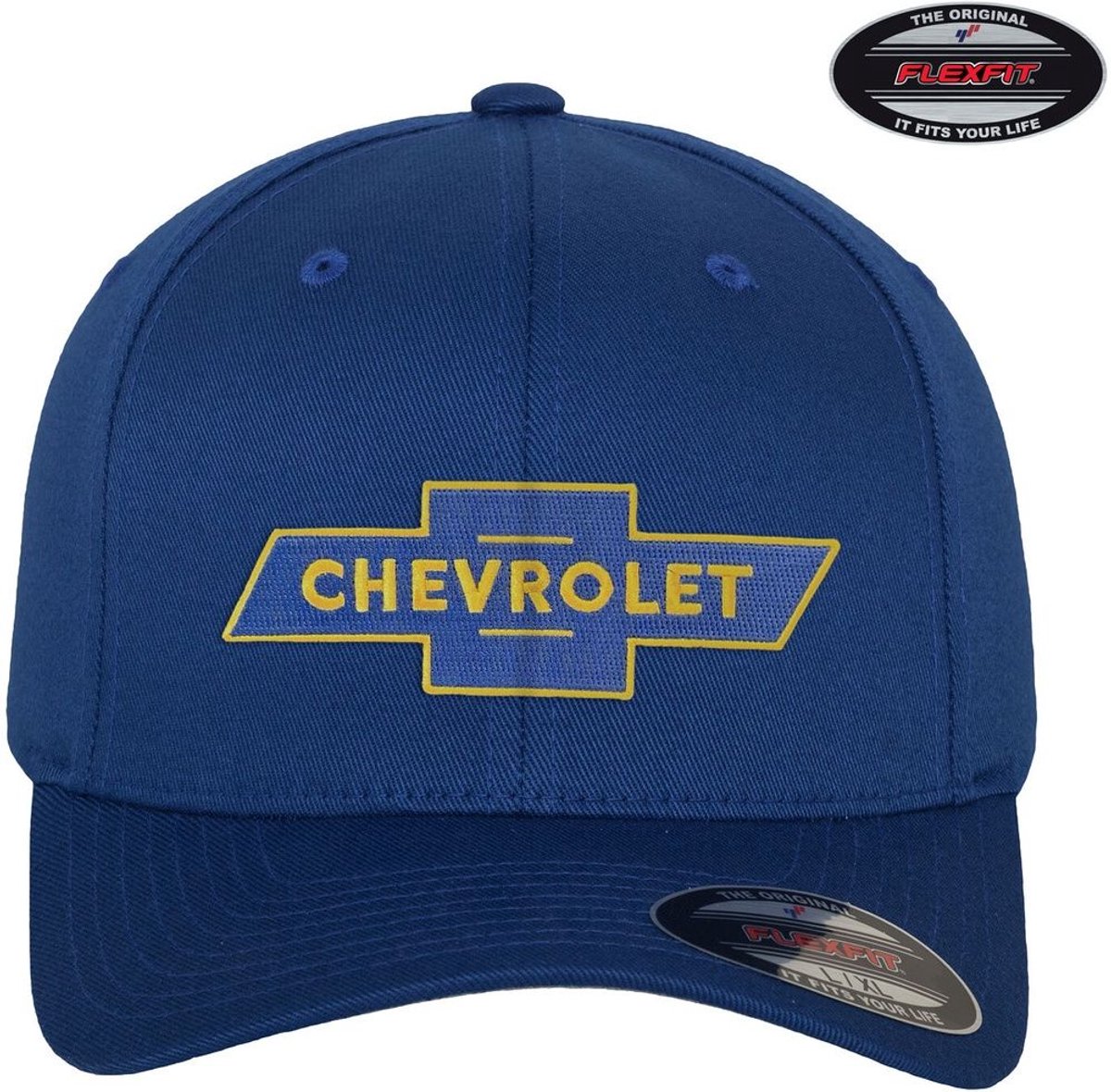 Chevrolet Cap Bowtie Logo Flexfit Cap GM-92-CHEV9901-CB66 Blue-S/M