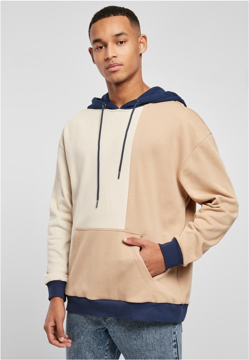 Urban Classics Oversized Color Block Hoodie/trui M Beige