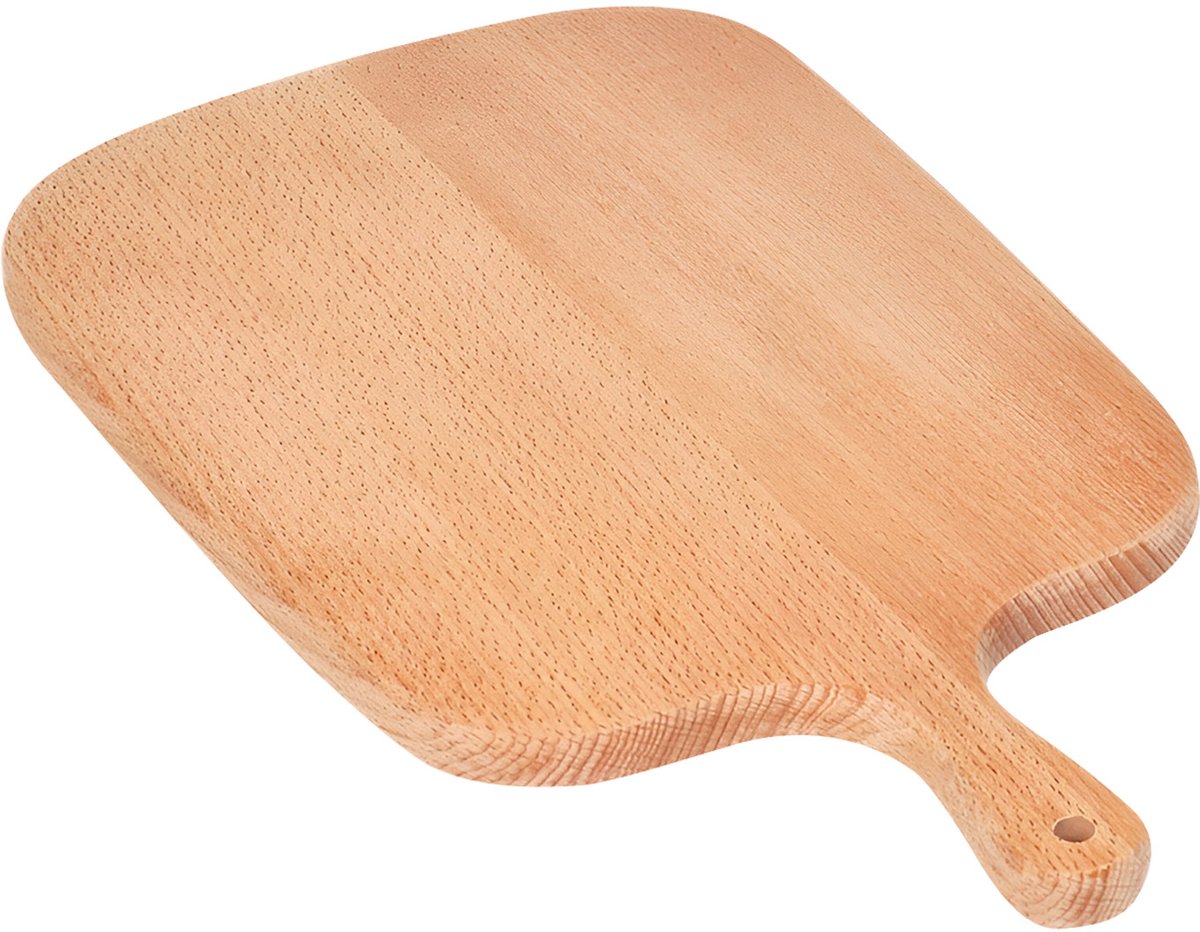 Cheffinger, Houten Broodplank met Inbegrepen Mes Ultra Praktisch, Lichtbruin