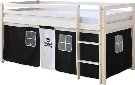 Lit mezzanine Homestyle4u - 90x200 cm - Pirate - Ladder