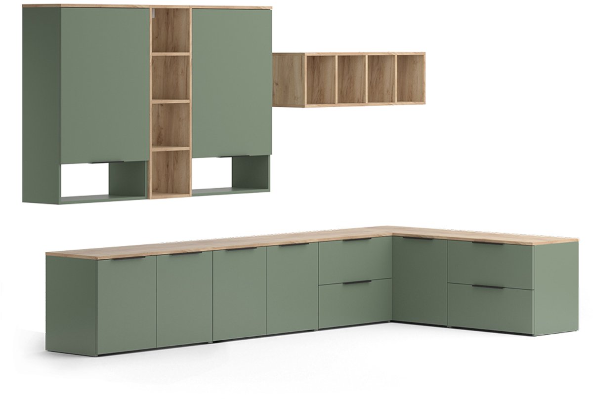 Vicco Wido Woonwand – 9 delen Groen