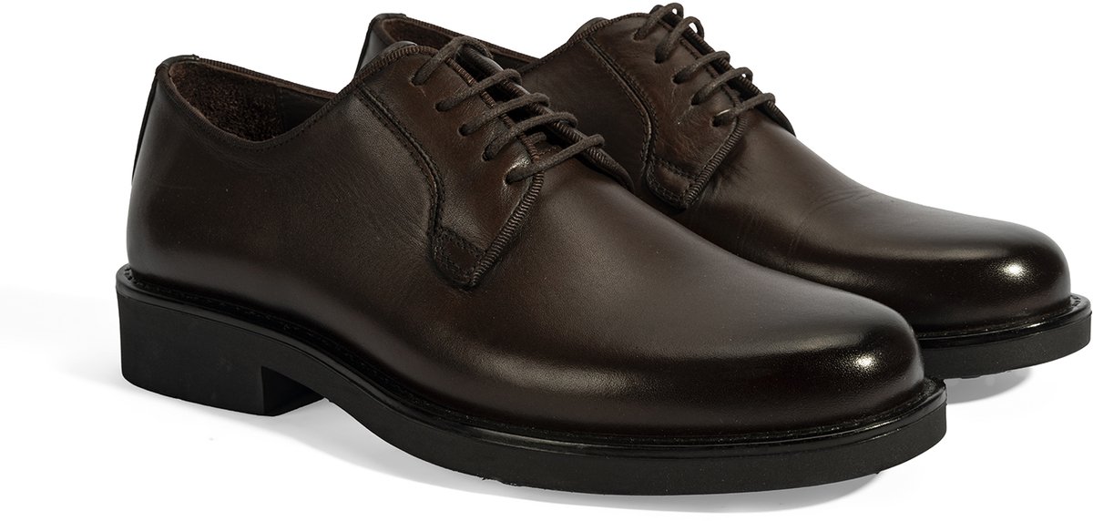 DESA COMFORT Lage schoen Leer Bruin Mannen Schoenpunt: Ronde Maat: 42 EU