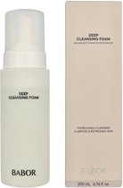 BABOR Deep Cleansing Foam fles en crèmekleurige doos.