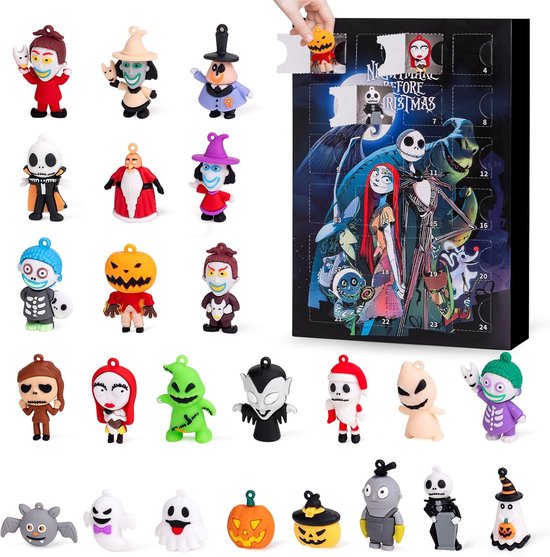 Adventskalenders - Halloween Adventskalender 2025 - met 24 verzamelobjecten voor kinderen, volwassenen en tieners - Halloween aftelkalender, ornamenten, decoraties en geschenken