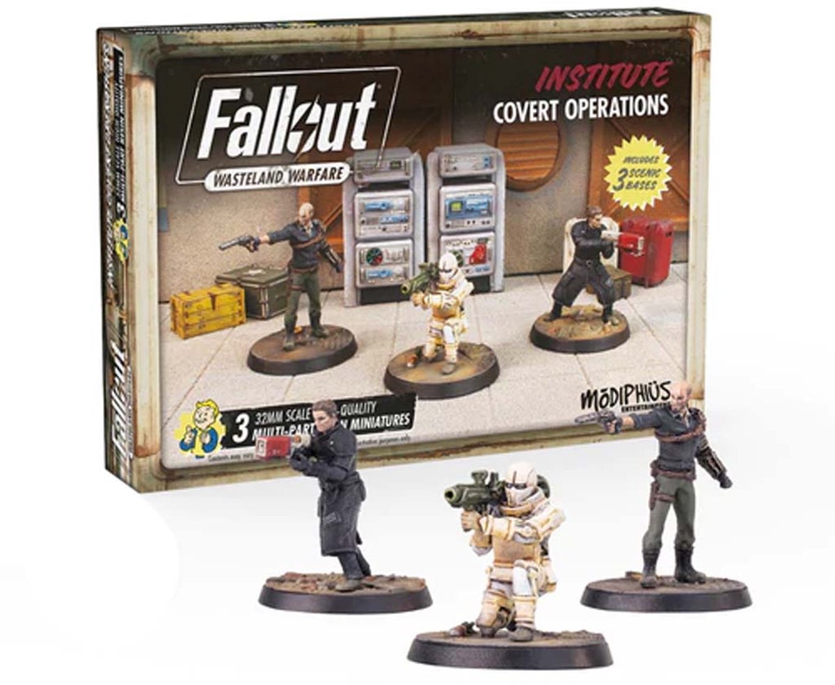 Fallout: Wasteland Warfare - Institute: Institute Covert Operations - Uitbreiding - Modiphius Entertainment - Ongeschilderd