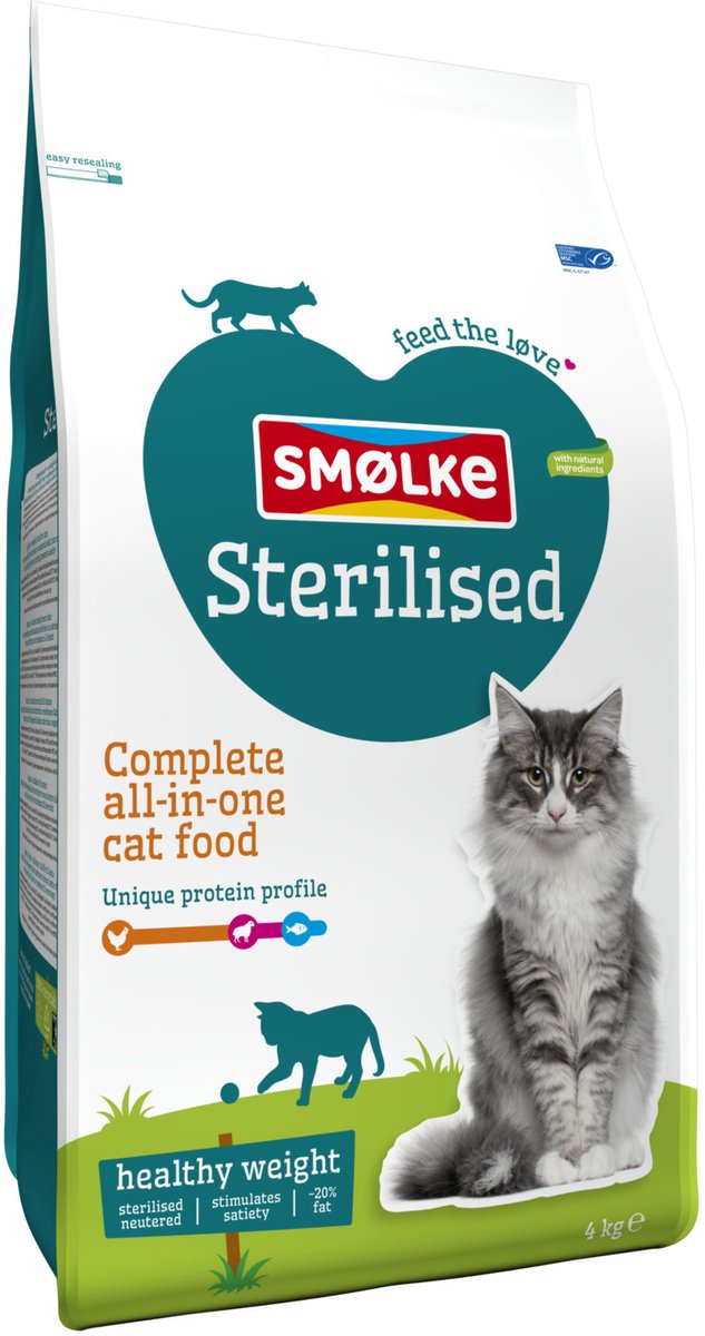Smolke Sterilised 4 kg - Kat