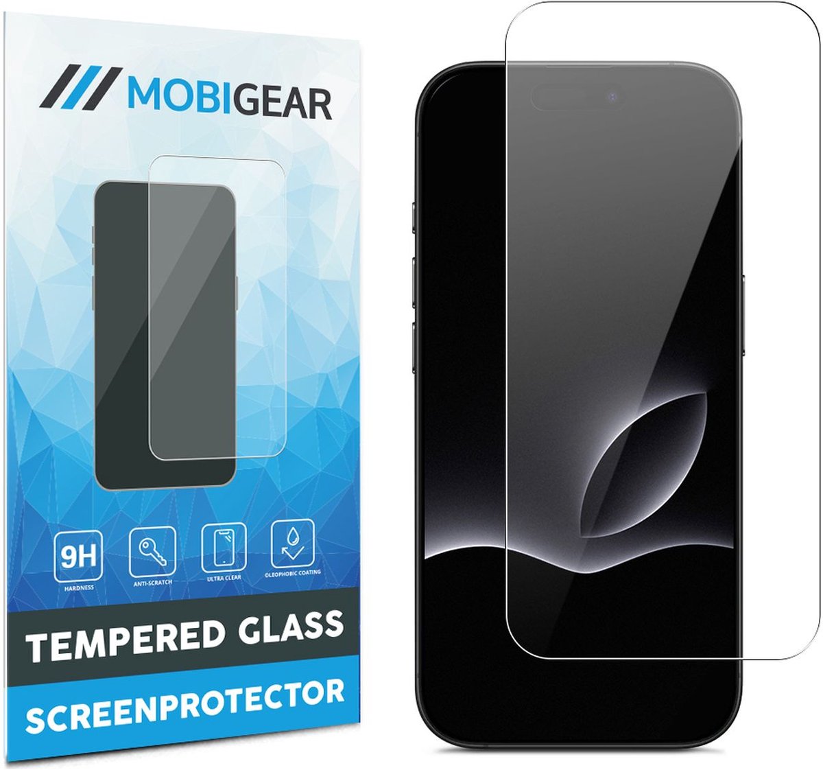 Mobigear Screenprotector geschikt voor Apple iPhone 17 Pro Glazen | Mobigear Screenprotector - Case Friendly