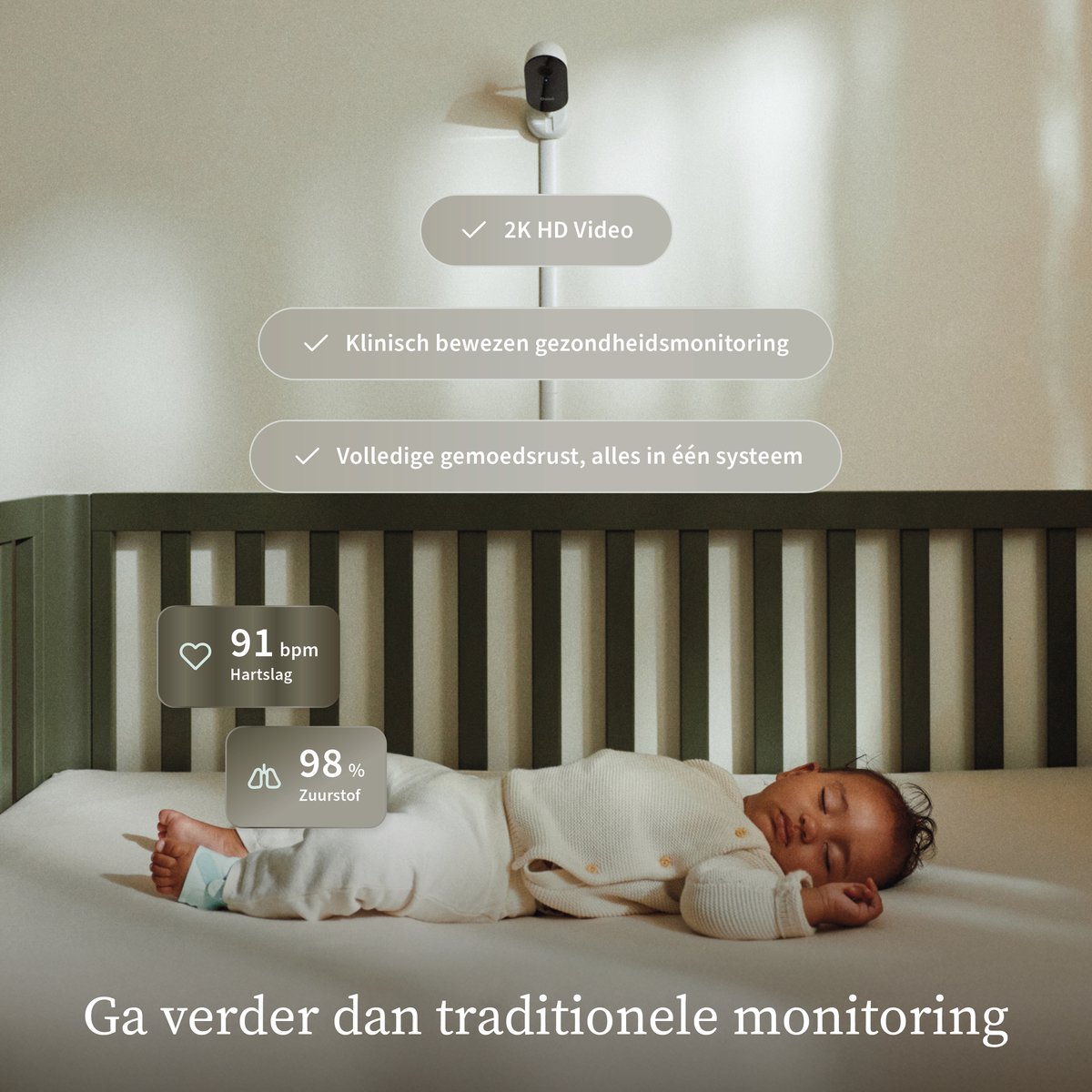 Owlet Dream Duo - 2K babyfoon met hartslag monitoring thumbnail 4