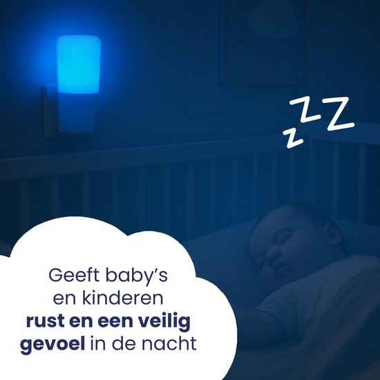 Multi kleur Led Nachtlampje Stopcontact - Kinderen & Volwassenen - LED Nachtlampje Kinderkamer - Dimbaar in 10 standen - Multi Kleur RGB & Warm Wit - Met Timer & Afstandsbediening - Stopcontactlamp Duurzaam Nachtlampje Slaapkamer van Merkloos — afbeelding 3