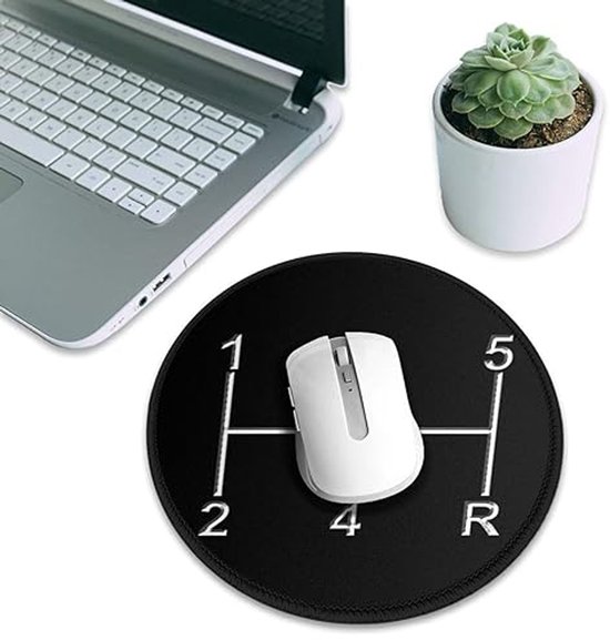 Ronde Gaming Muismat voor PC en Laptop - Antislip Rubberen Basis — afbeelding 2