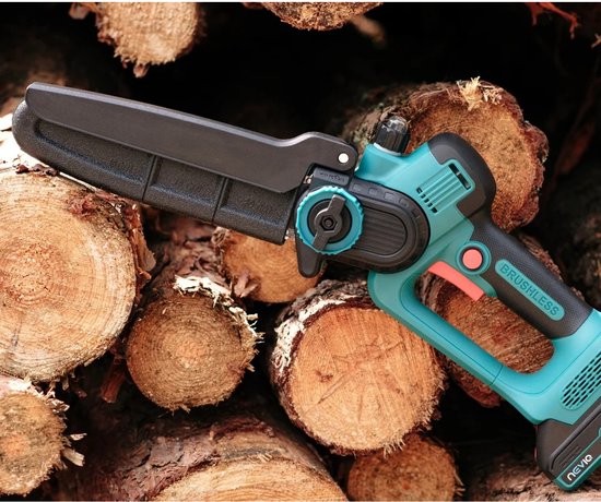 NEVIQ accu-kettingzaag, 8'' zaagblad, 500W, borstelloze motor, LX8303 van Merkloos	 — afbeelding 3